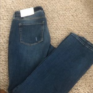 Arizona Slim Bootcut Distressed Jeans